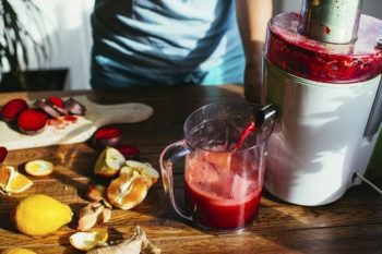juicing fresh fruits and vegetables