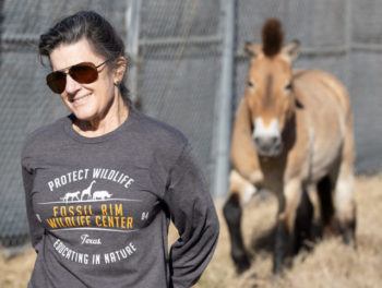 dr mclendon with horse in background