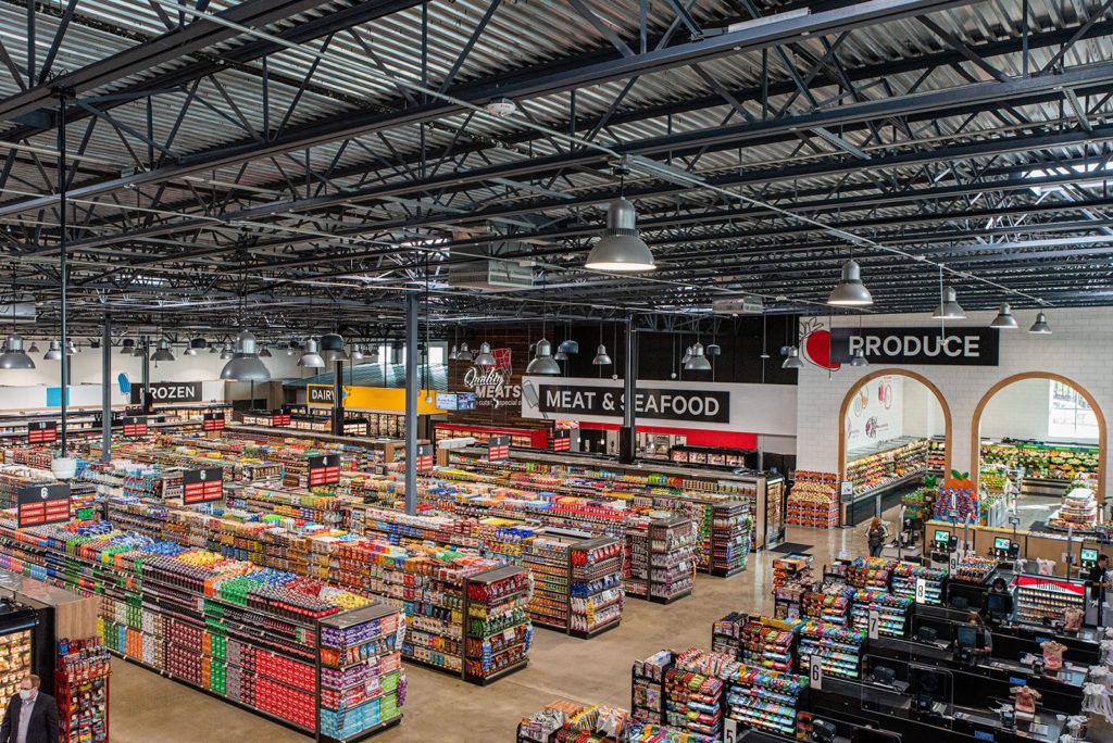 the grocery store floor