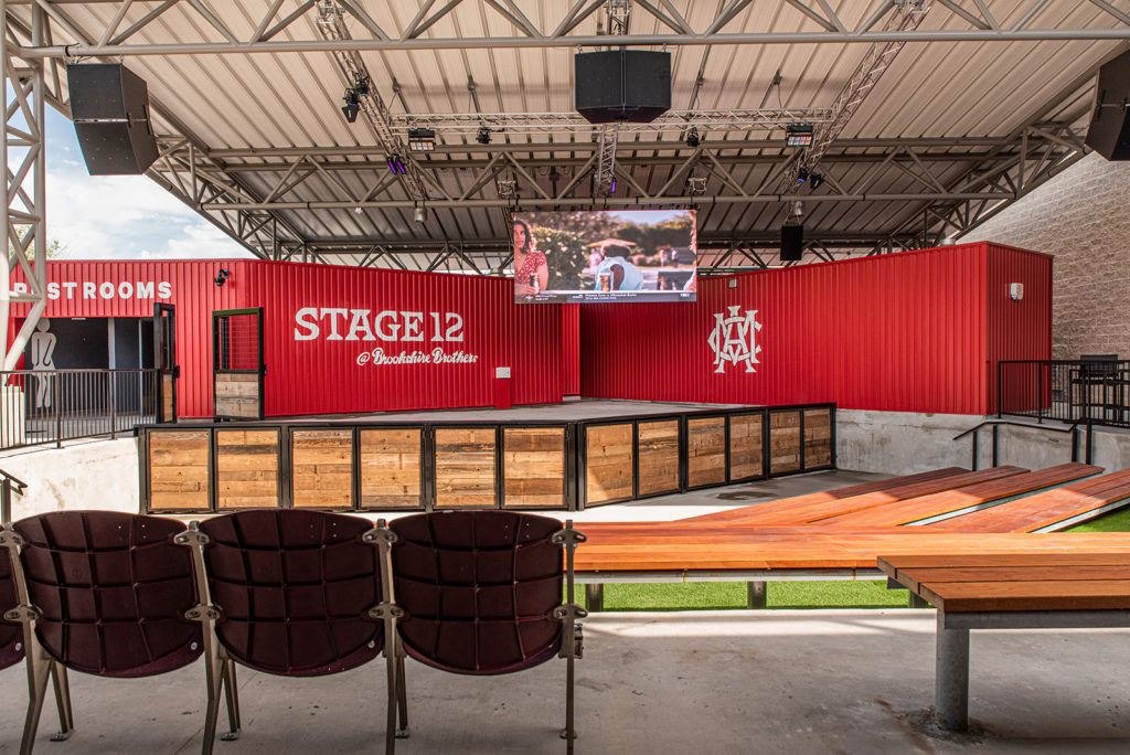 Stage 12 stage at the College Station Brookshire Brothers