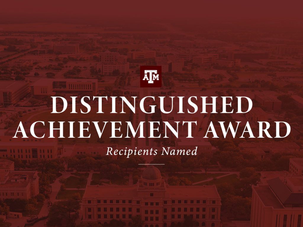 Distinguished Achievement Award Recipients Named