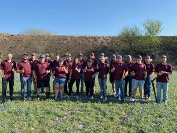 group photo of the trap and skeet club
