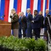A photo of Gen. Milley giving the Uniformed Services Oath