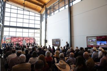 crowd at grand opening ceremony