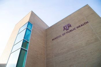 exterior of the school of public health building