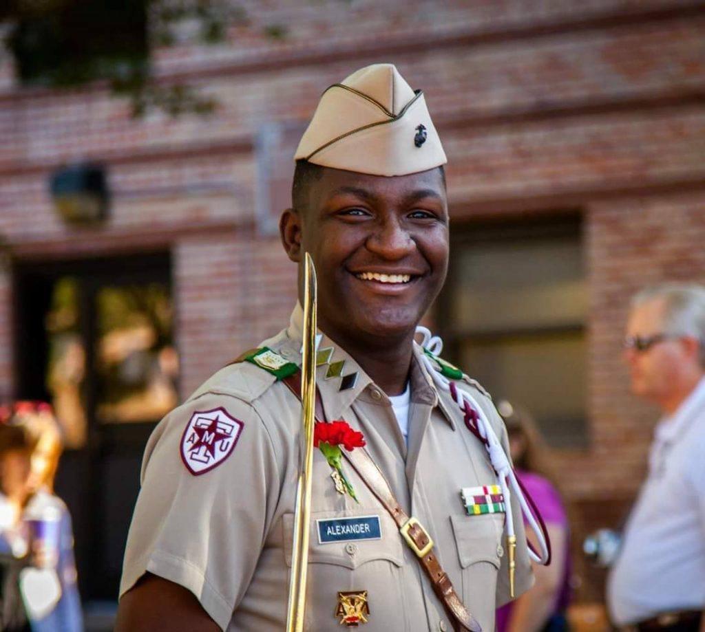 marquis alexander in corps of cadets uniform