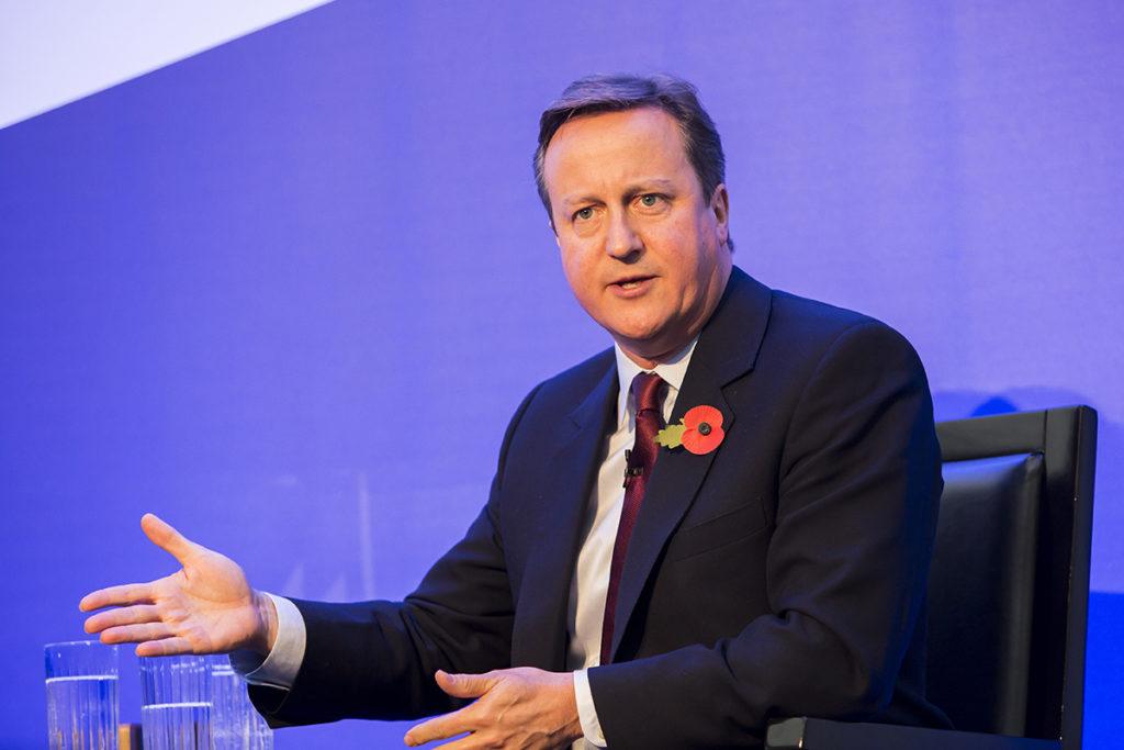 Former UK Prime Minister David Cameron