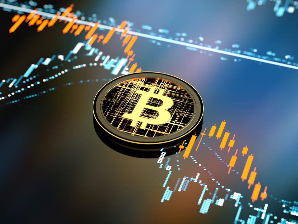 artist's illustration of cryptocurrency coin