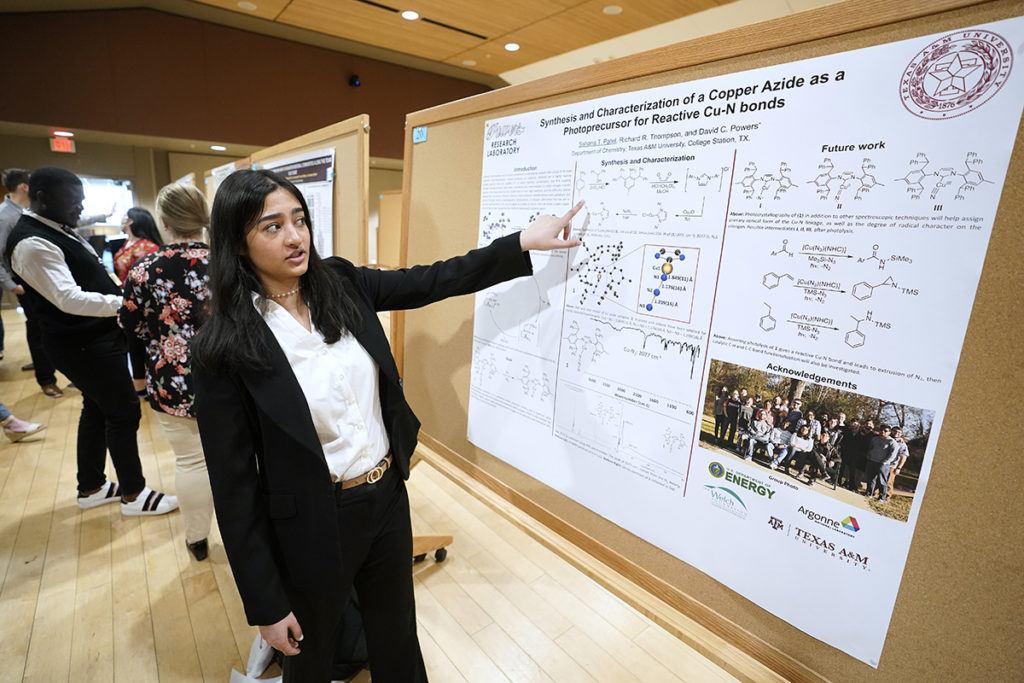 Students present during Student Research Week on March 22, 2022 at the Memorial Student Center