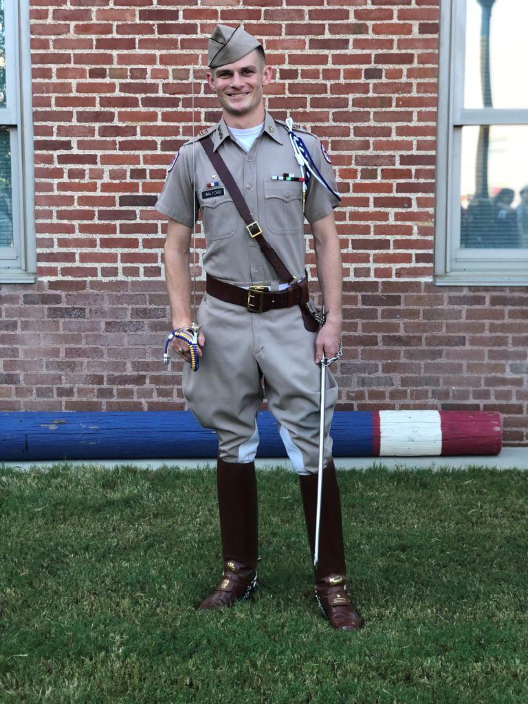 william walford posing in his corps uniform