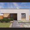 a rendering of the front of the house