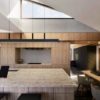 a rendering of the kitchen and living space
