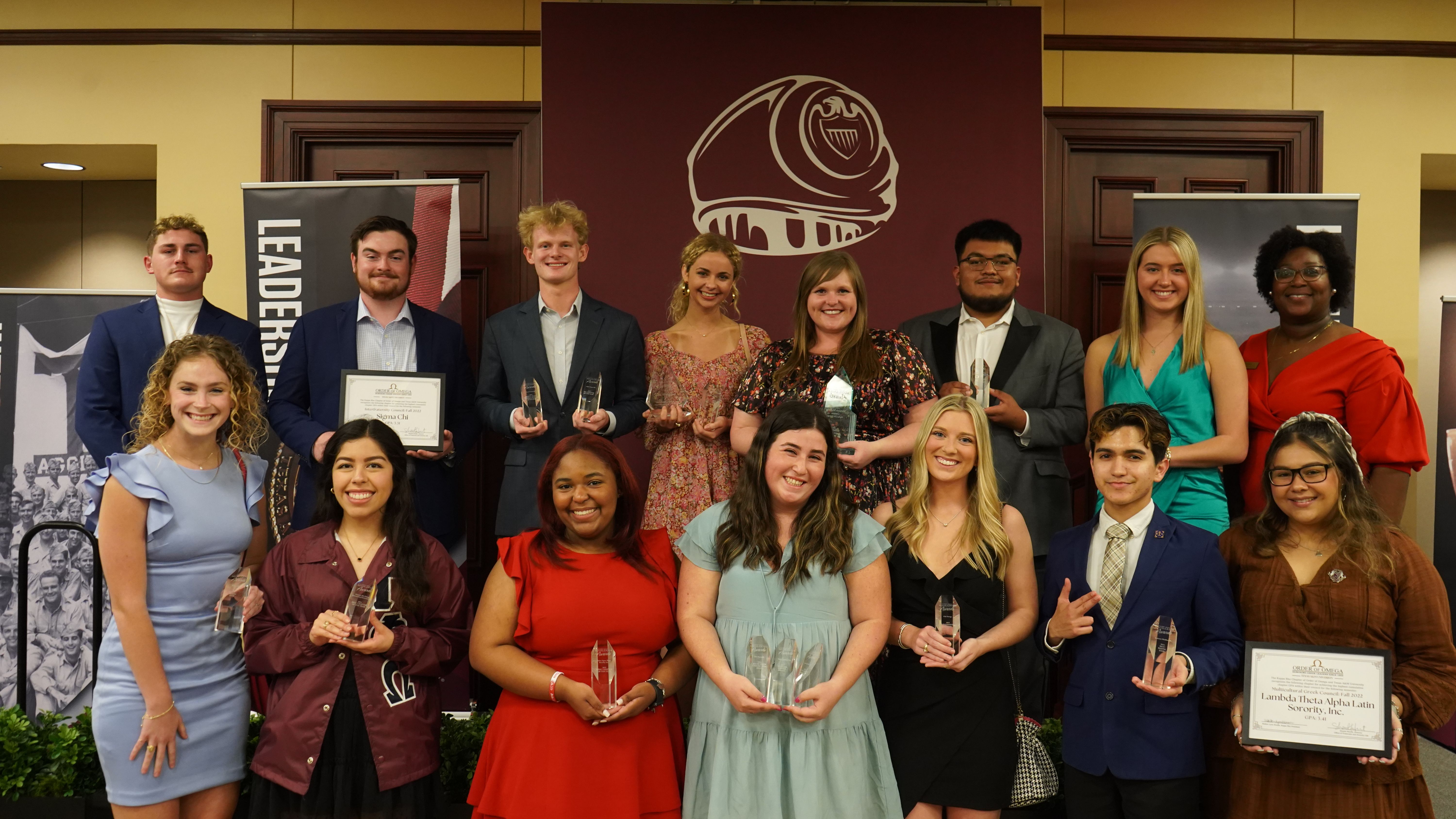 2022 Aggie Greek Award winners