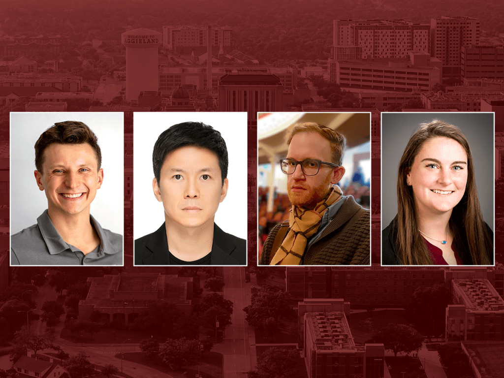 (l-r) Bryton Praslicka, Namgyun Kim, Hunter Plummer and Emilie Baker