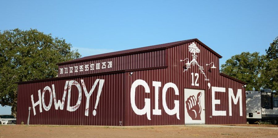 the Carpenter's Aggie barn on Highway 21