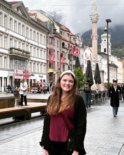 Junior meteorology major Hope Boland ’24 in Germany