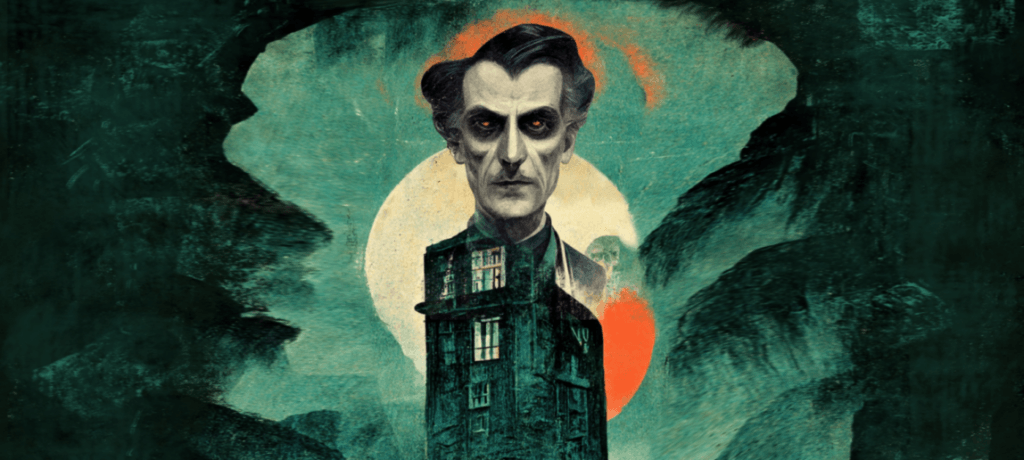 An image of artwork to promote a horror-themed play being performed at Texas A&M.