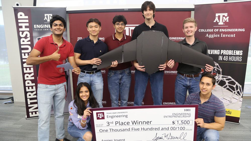 Team Sky Guardians focused on identifying and physically marking unexploded ordinances in various scenarios and won third place.