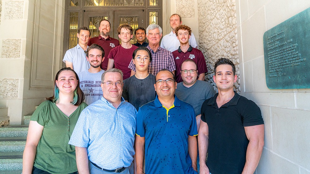 The Batch-wise Improvement in Reduced Materials Design Space using a Holistic Optimization Technique (BIRDSHOT) research group at Texas A&M consists of faculty and students from across the university. The BIRDSHOT team will conduct ongoing studies at the new High-Throughput Materials Discovery for Extreme Environments Center.