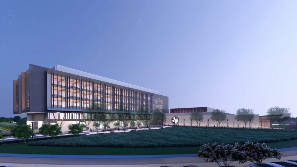 a 3D rendering of the planned State Emergency Operations Center