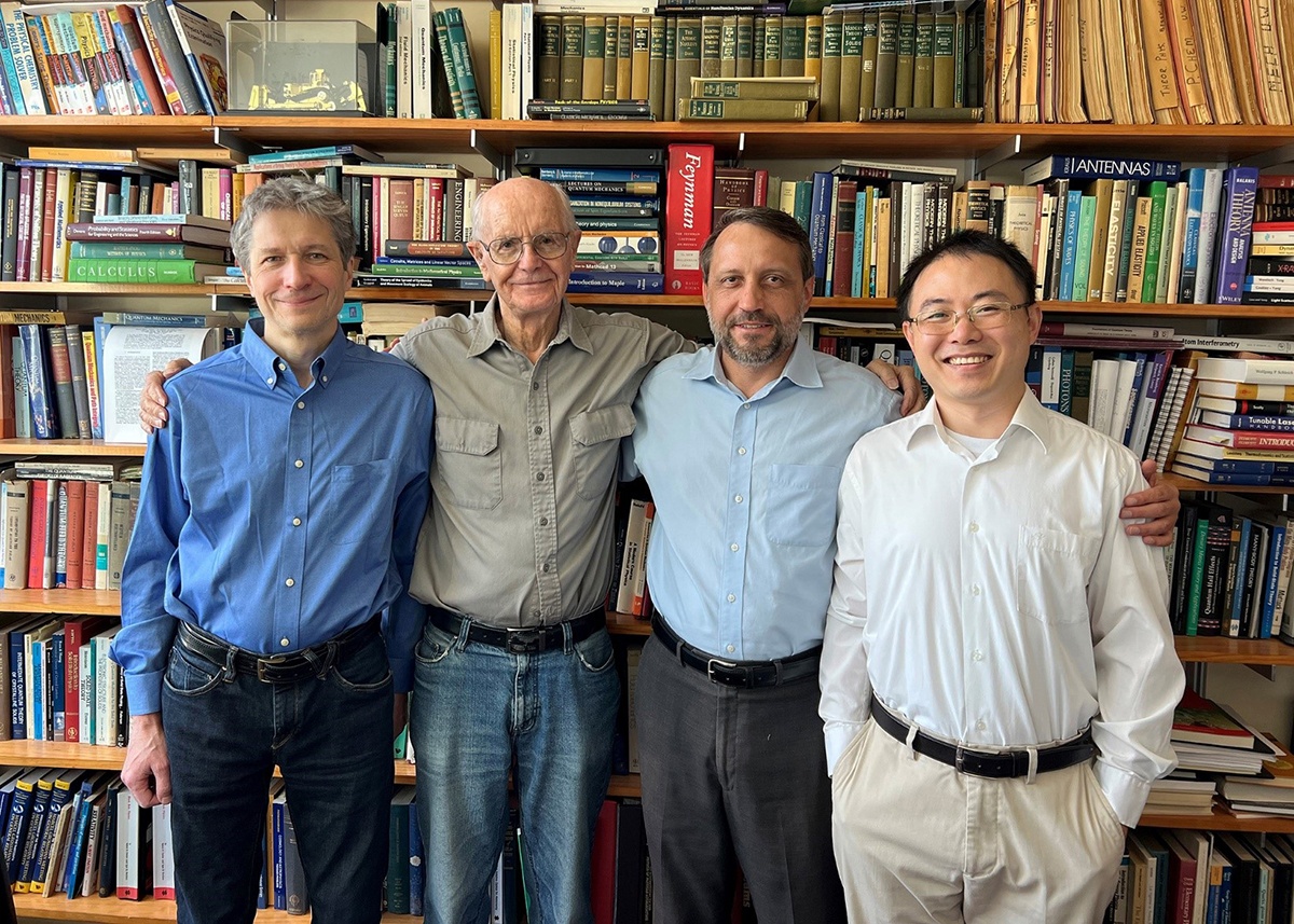 Texas A&M's core members of the RISE Hub include IQSE physicists (from left) Dr. Aleksei Zheltikov, Dr. Marlan Scully, Dr. Alexei Sokolov and Dr. Zhenhuan Yi.
