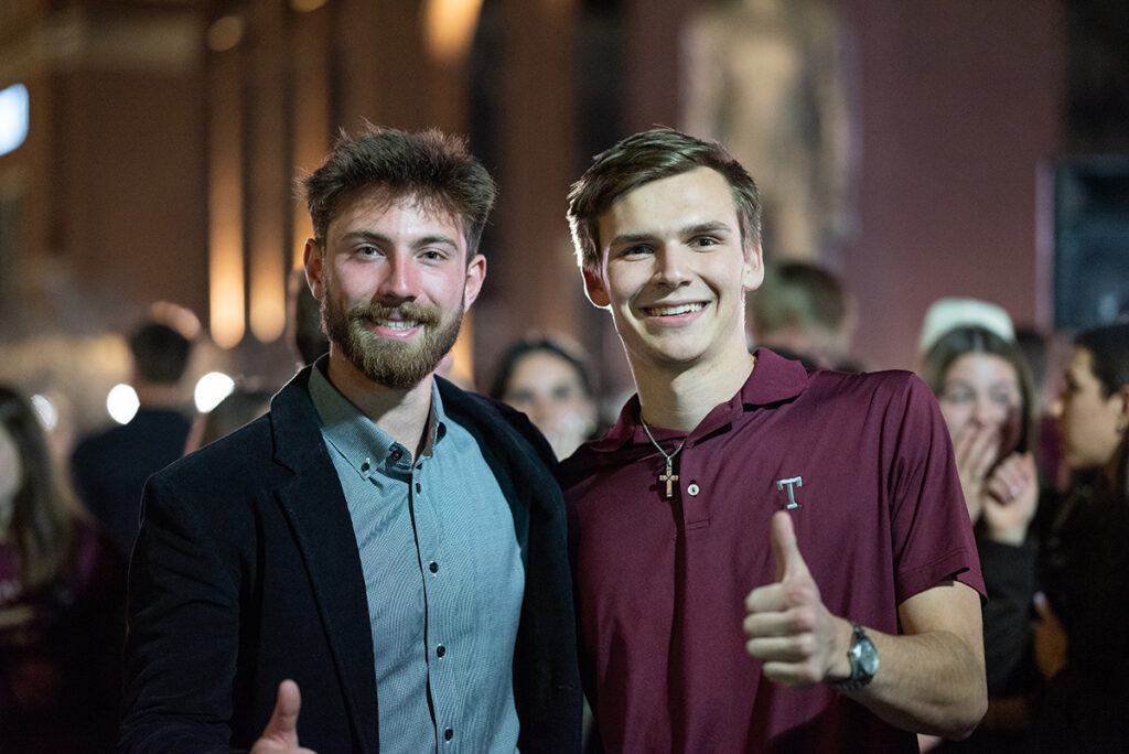 (l-r) William Rodriguez '25, senior class president-elect, and Cade Coppinger '25, student body president-elect.
