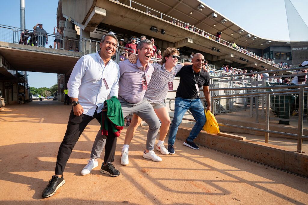 (l-r) Pavel Pardo, Fernando Palomo, Juan Marcos Palomo and Emerson da Rosa saw 'em off at Olsen Field at Blue Bell Park on Aug. 30 2024.