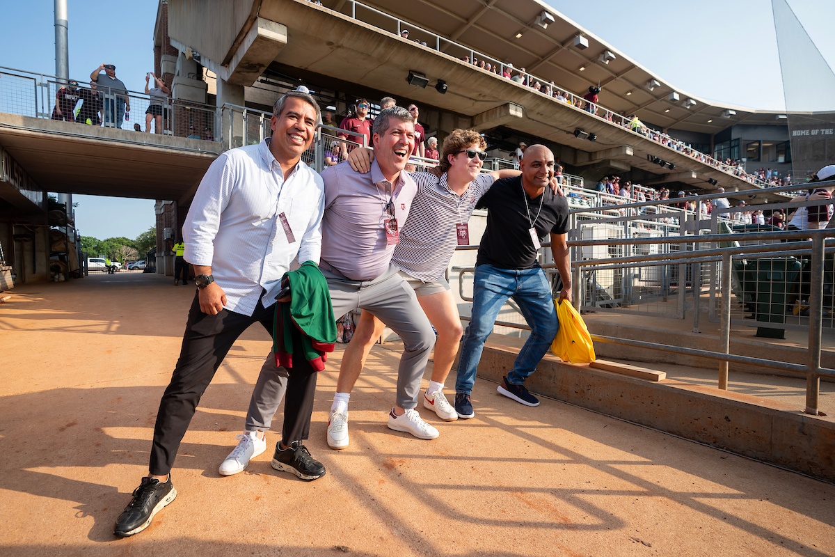 (l-r) Pavel Pardo, Fernando Palomo, Juan Marcos Palomo and Emerson da Rosa saw 'em off at Olsen Field at Blue Bell Park on Aug. 30 2024.