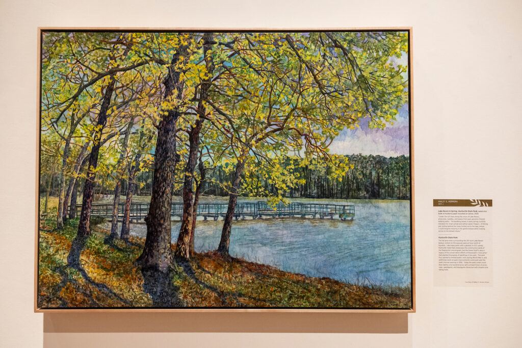 Lake Raven in Spring as it is exhibited in the Stark Galleries