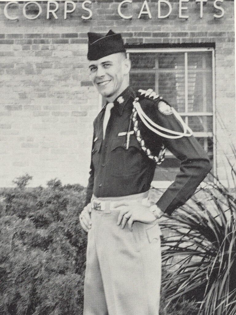 Jon Hagler as a member of the Corps of Cadets