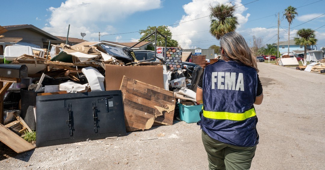 a FEMA worker