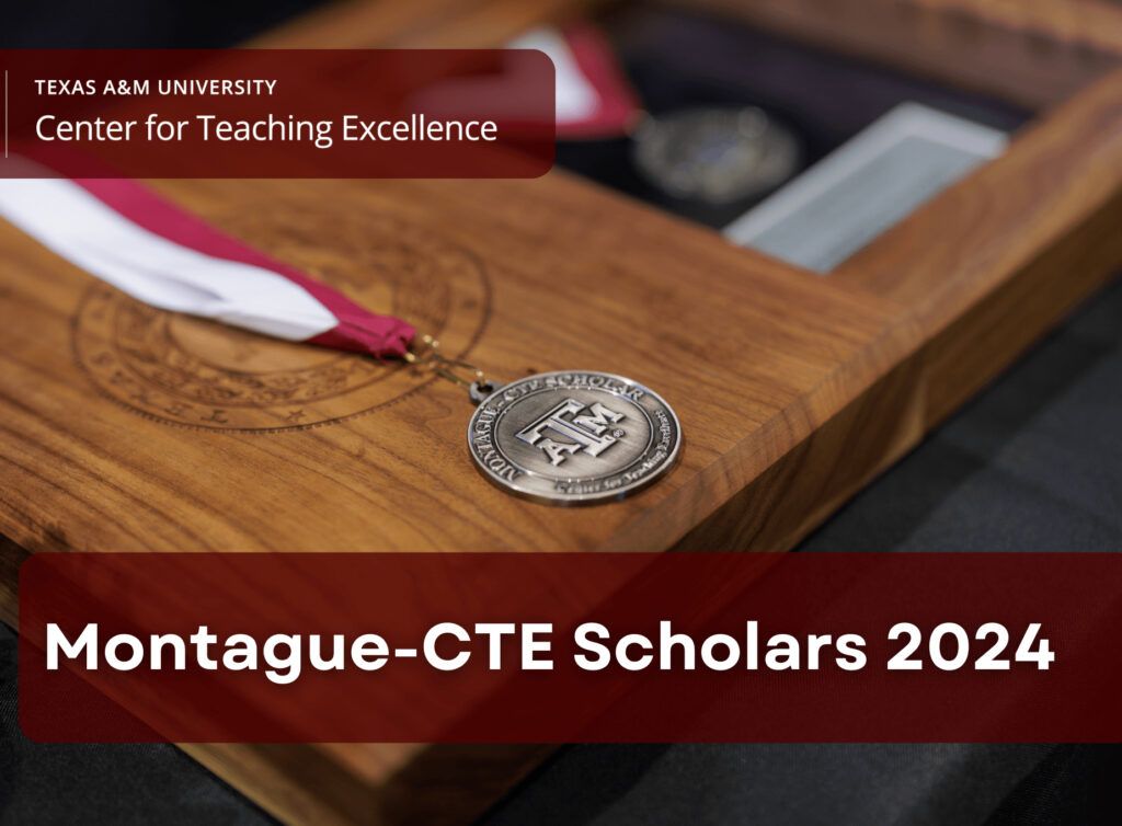 Texas A&M University Center For Teaching Excellence Montague-CTE Scholars 2024