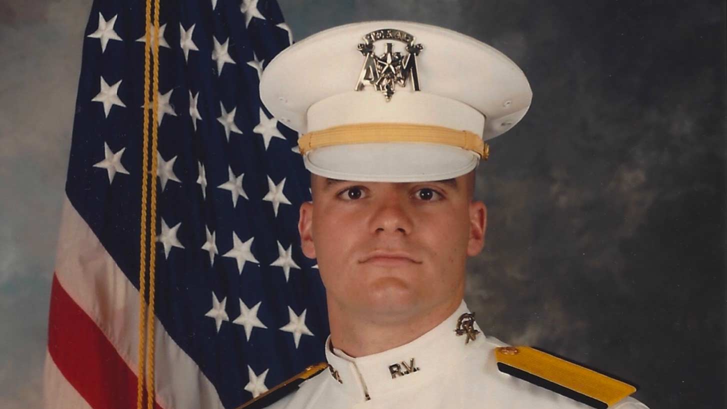Eric Oliphant in his official Corps of Cadets coast guard portrait