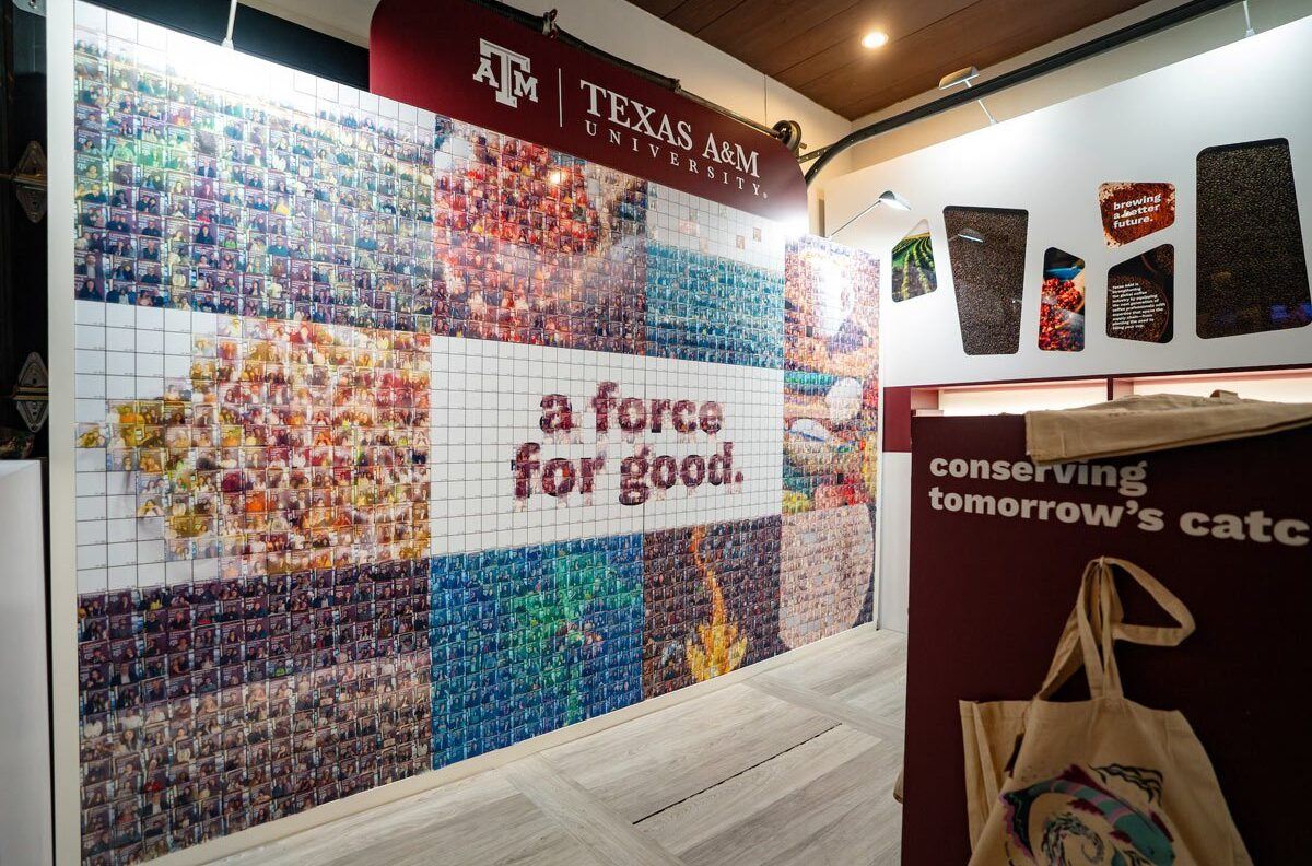Nearly complete "a force for good" mural brought to life with thousands of selfies