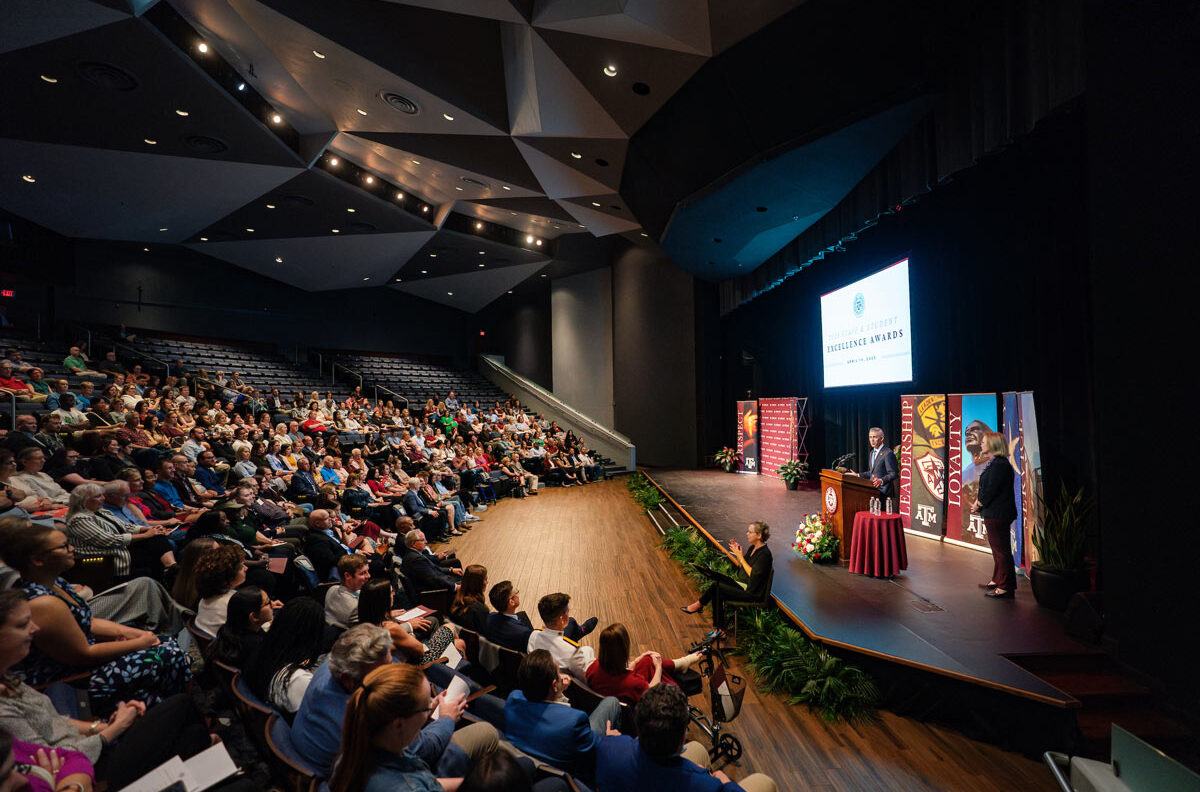 A packed auditorium for the 2025 Excellence Awards
