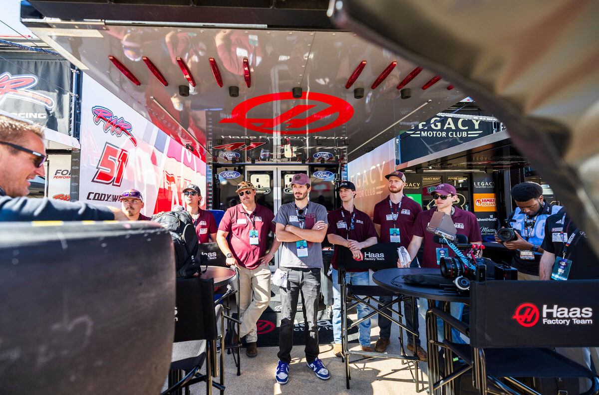 Aggies in the NASCAR pit stall
