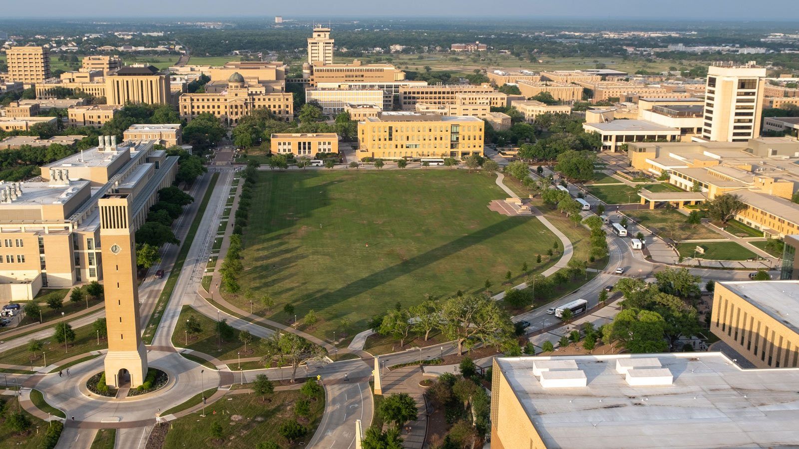 Aerial view of Simpson Drill Field