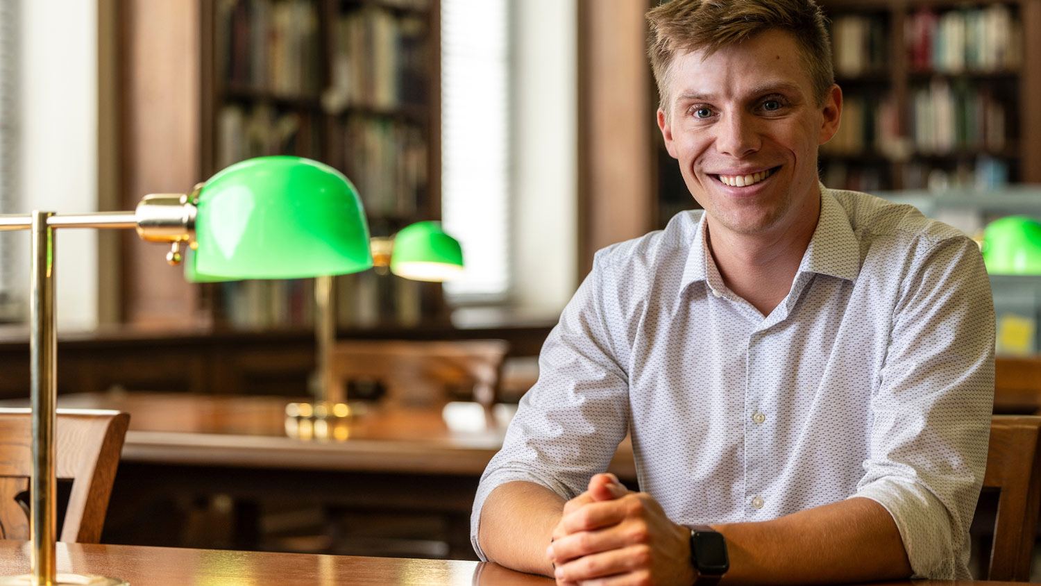 Portrait of historian Tristan Krause