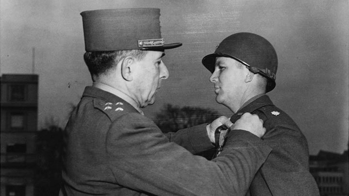 Historic photo of Gen. Earl Rudder during World War II