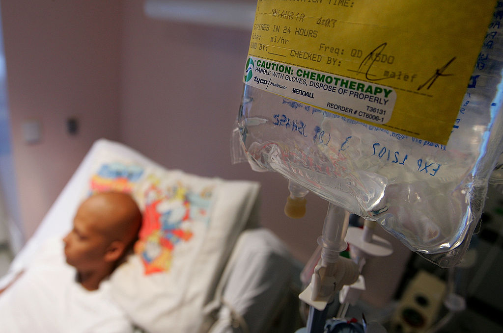 a cancer patient receiving chemotherapy