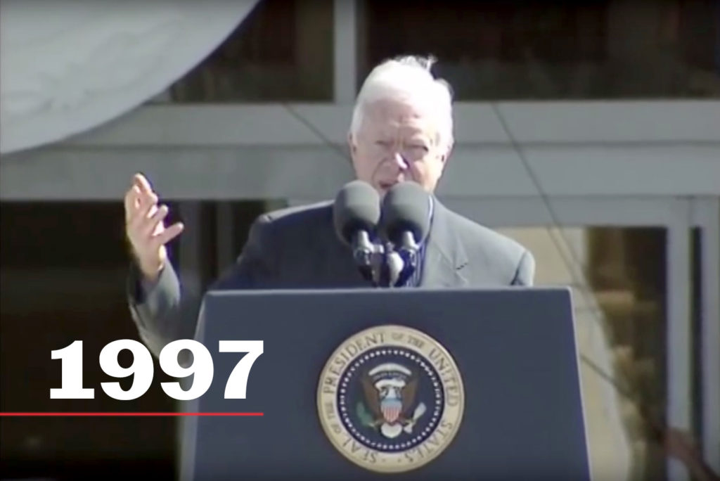 President Jimmy Carter at TAMU in 1997