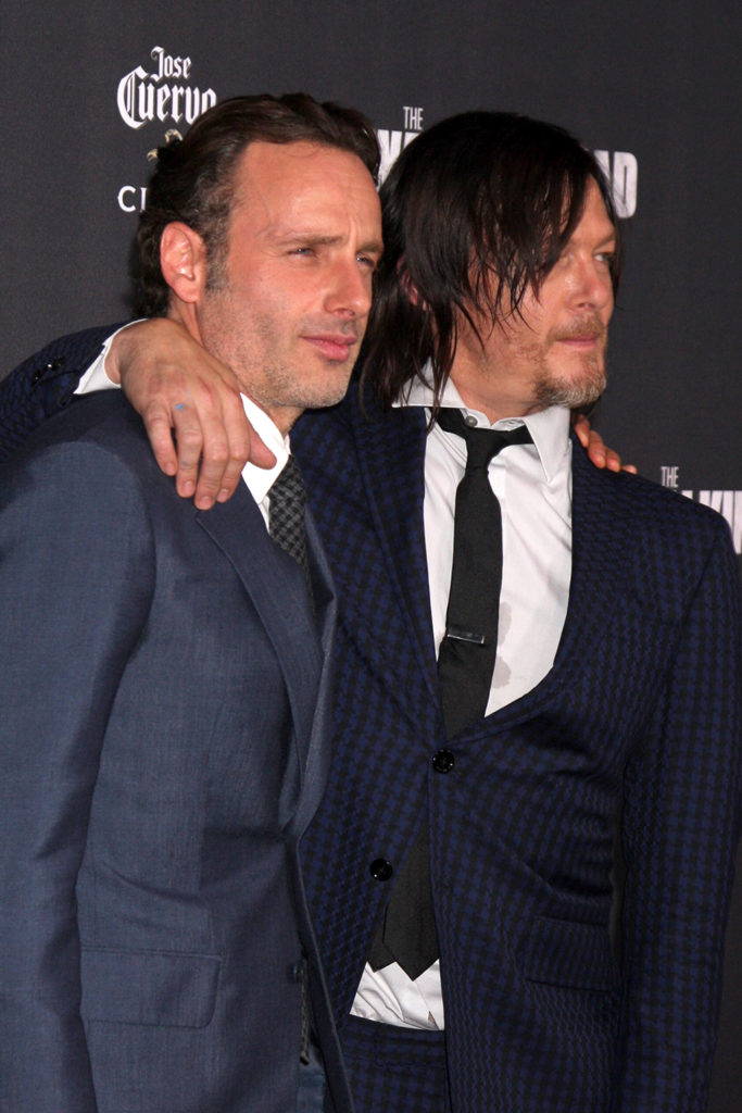 Andrew Lincoln (left) and Norman Reedus (right) play Rick Grimes and Daryl Dixon on AMC's "The Walking Dead."