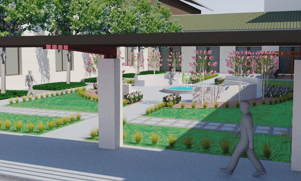 A walkway and courtyard design concept by Ismael Gonzalez.
