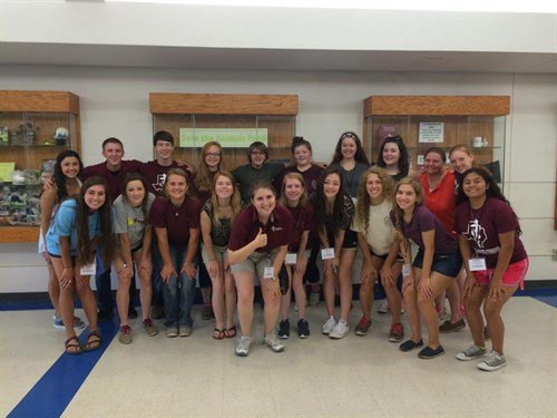 Clarissa Root, a third-year veterinary student, at Vet Camp.