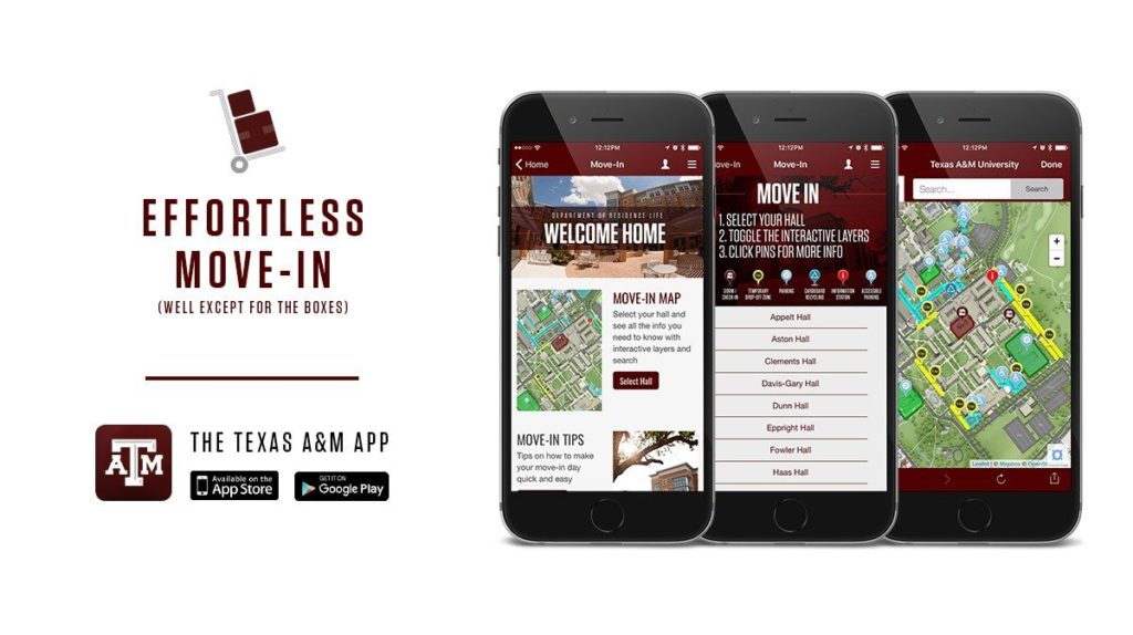 move in module and screen shots