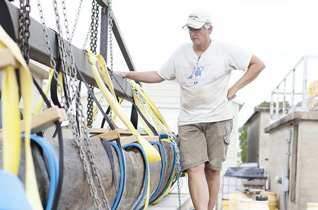 Peter Fix, watercraft conservator at the Conservation Research Lab