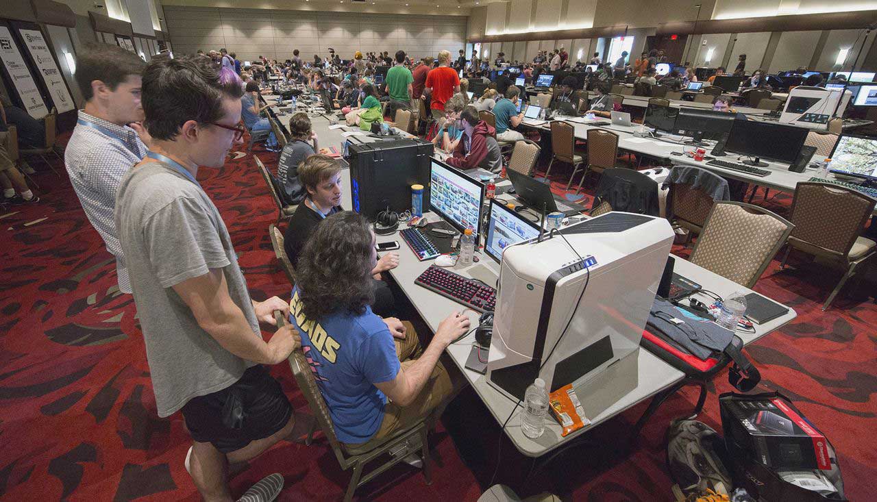 students working at chillennium