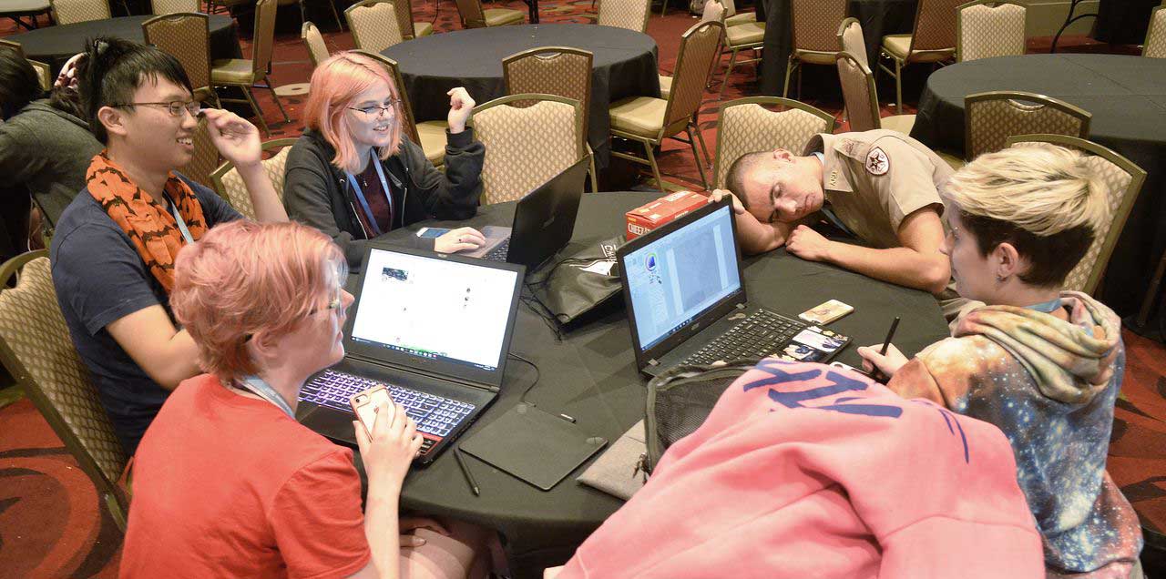 chillennium students working