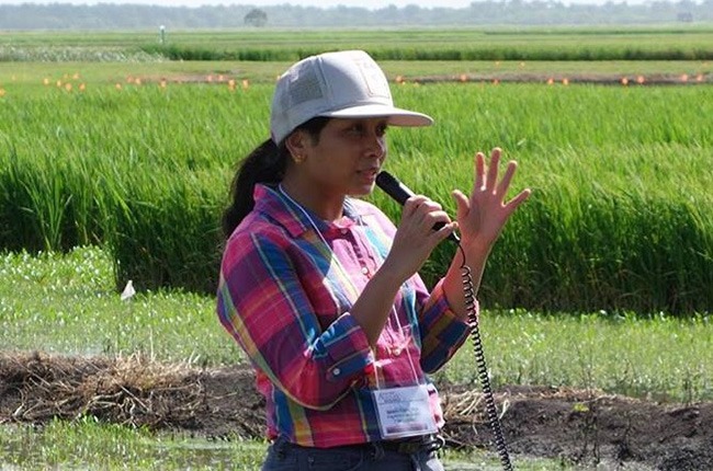 Dr. Sai Sree Uppala, Texas A&M AgriLife Research plant pathologist, Beaumont. (Photo courtesy of Texas A&M AgriLife)