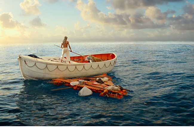 A scene from the 2012 “Life of Pi,” a film that used Tessendorf’s fluid simulation software and earned a 2013 Academy Award for “Best Visual Effects.”